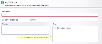 Field settings reference