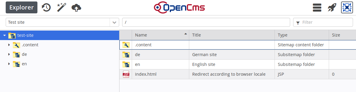 Localization with language specific subfolders