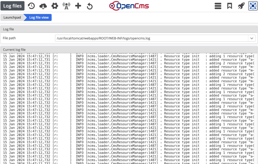 Log File Selection Log files app